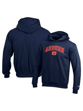 NWT Youth Champion Navy Auburn Tigers Campus Pullover Hoodie YM 7-8